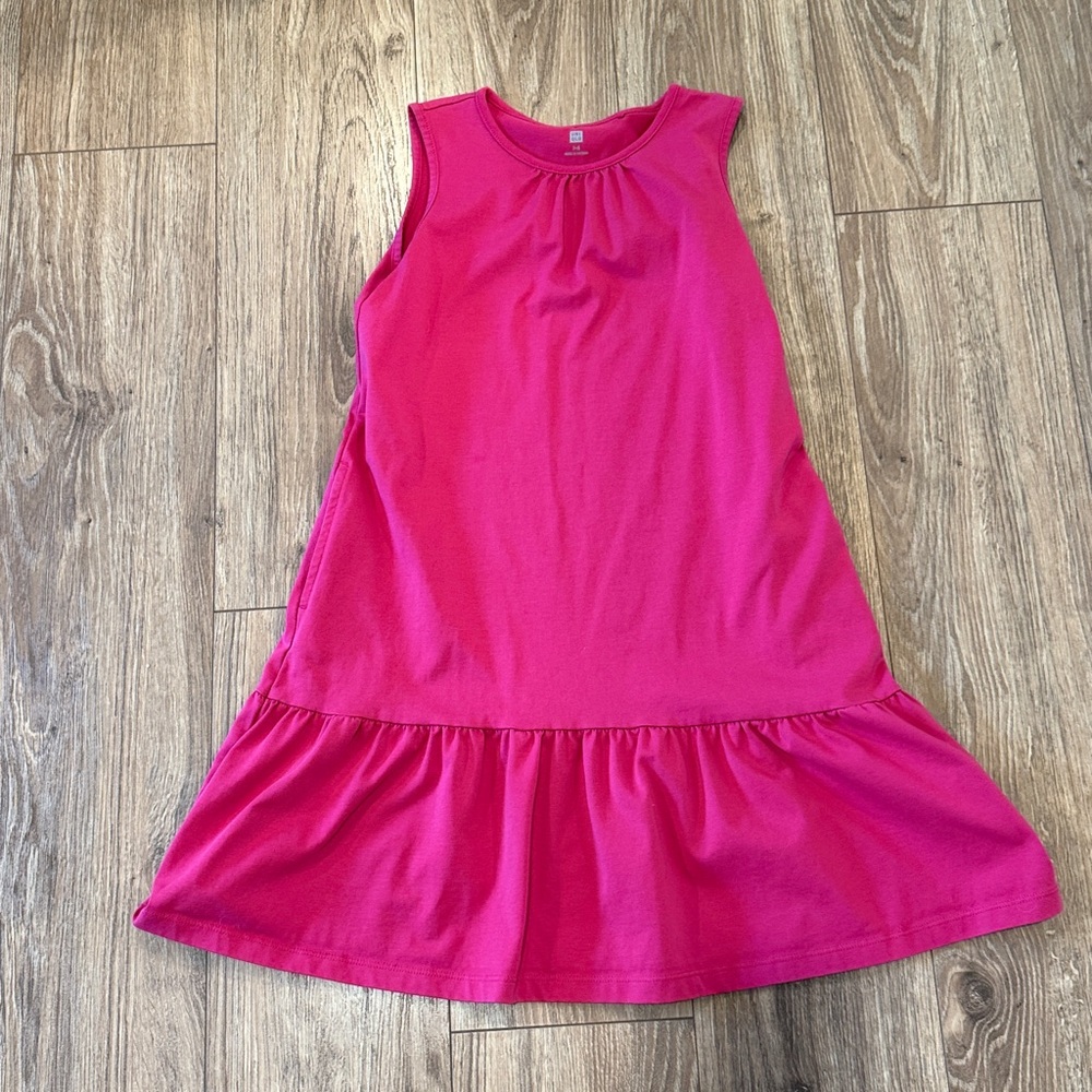 7/8 Uniqlo Pink Airism Girls Dress with Pockets 🌻